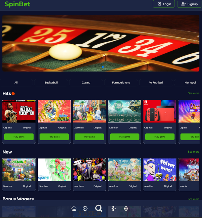 Spinbet Website